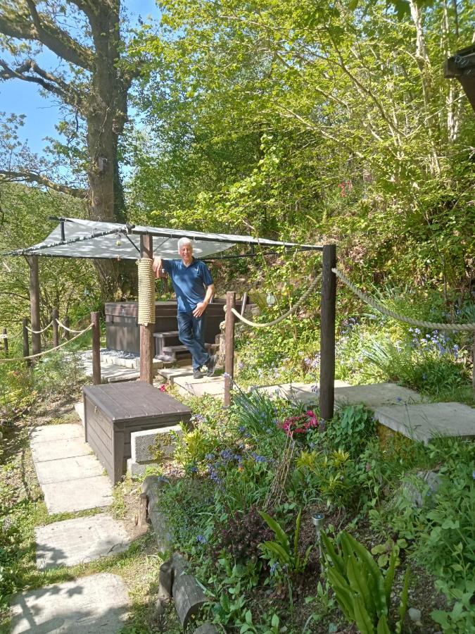 'Morris' The Shepherd'S Hut With Woodland Hot Tub Carmarthen Esterno foto