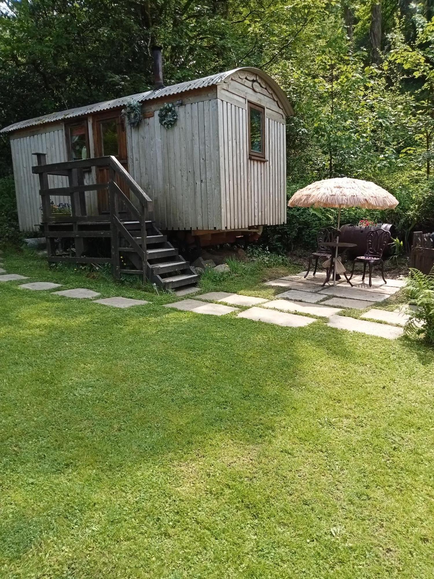 'Morris' The Shepherd'S Hut And Woodland Hot Tub Experience Carmarthen Esterno foto