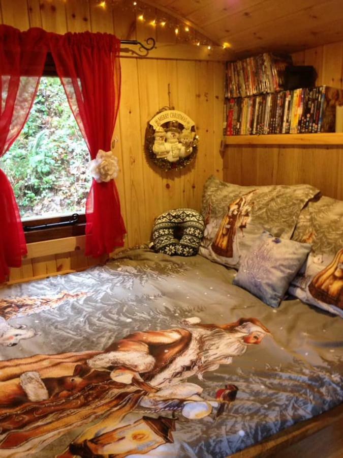 'Morris' The Shepherd'S Hut And Woodland Hot Tub Experience Carmarthen Esterno foto